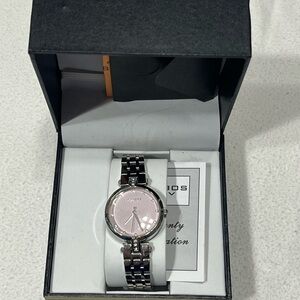 Akribos XXIV Silver and Pink Women's Watch